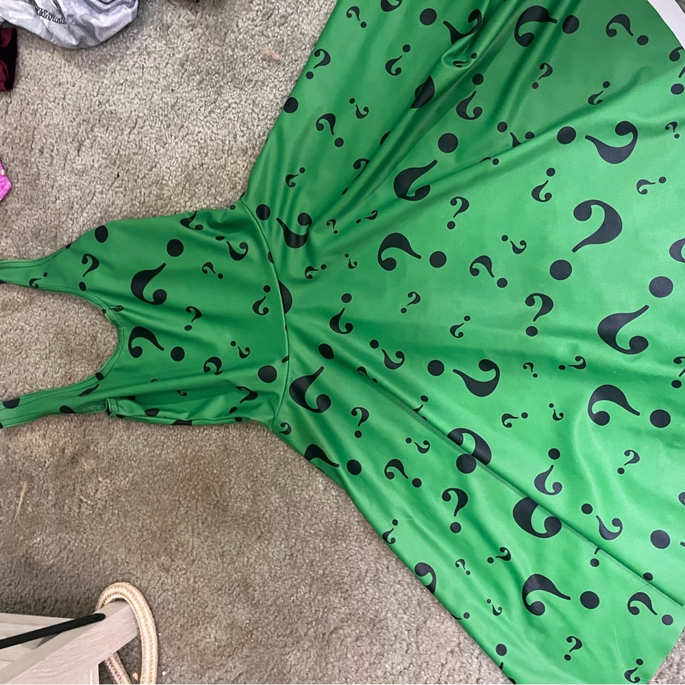 BLACKMILK RIDDLER BATMAN DRESS BLACK MILK XS
